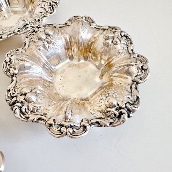 REED & BARTON STERLING SILVER FRANCIS 1 X569 SET OF 4 NUT DISH 3.5" - Picture 9 of 11